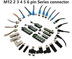 M12 4 PIN Konektè elektrik